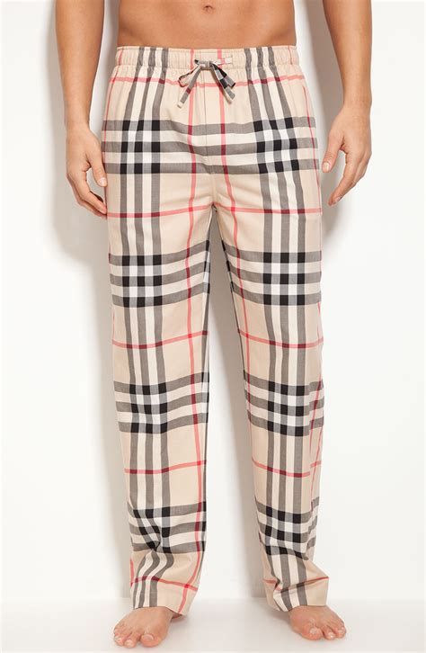 fake burberry pants plaid|burberry pajama pants men.